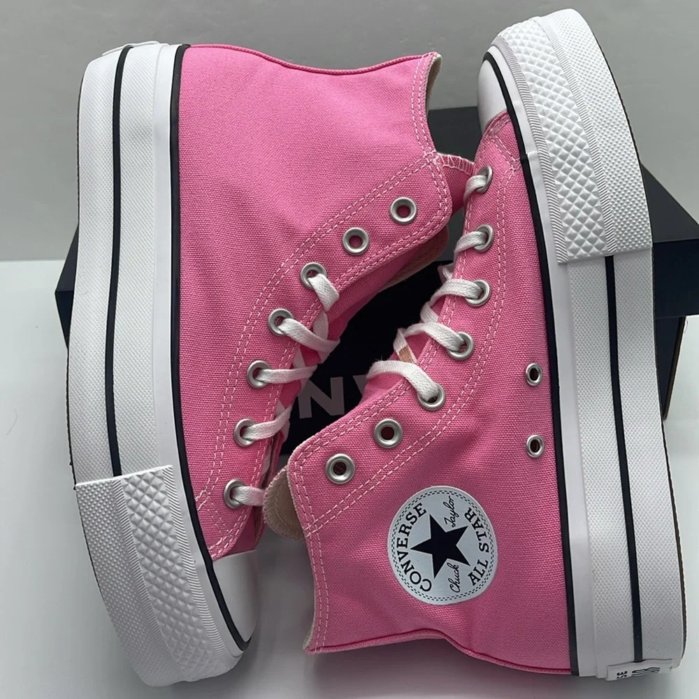 Converse WMNS Platform Sneakers CTAS Lift Hi A08216F CTAS LIFT HI PINK/WHITE